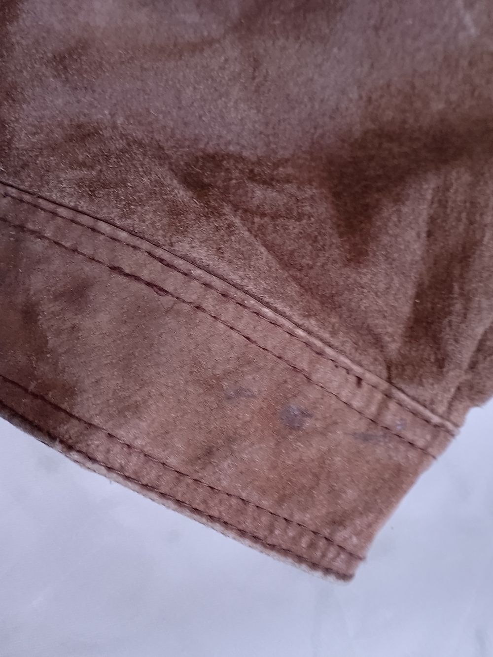 Vintage NORTHWEST TERRITORY Brown Suede Bomber Jacket - Picture 6 of 14